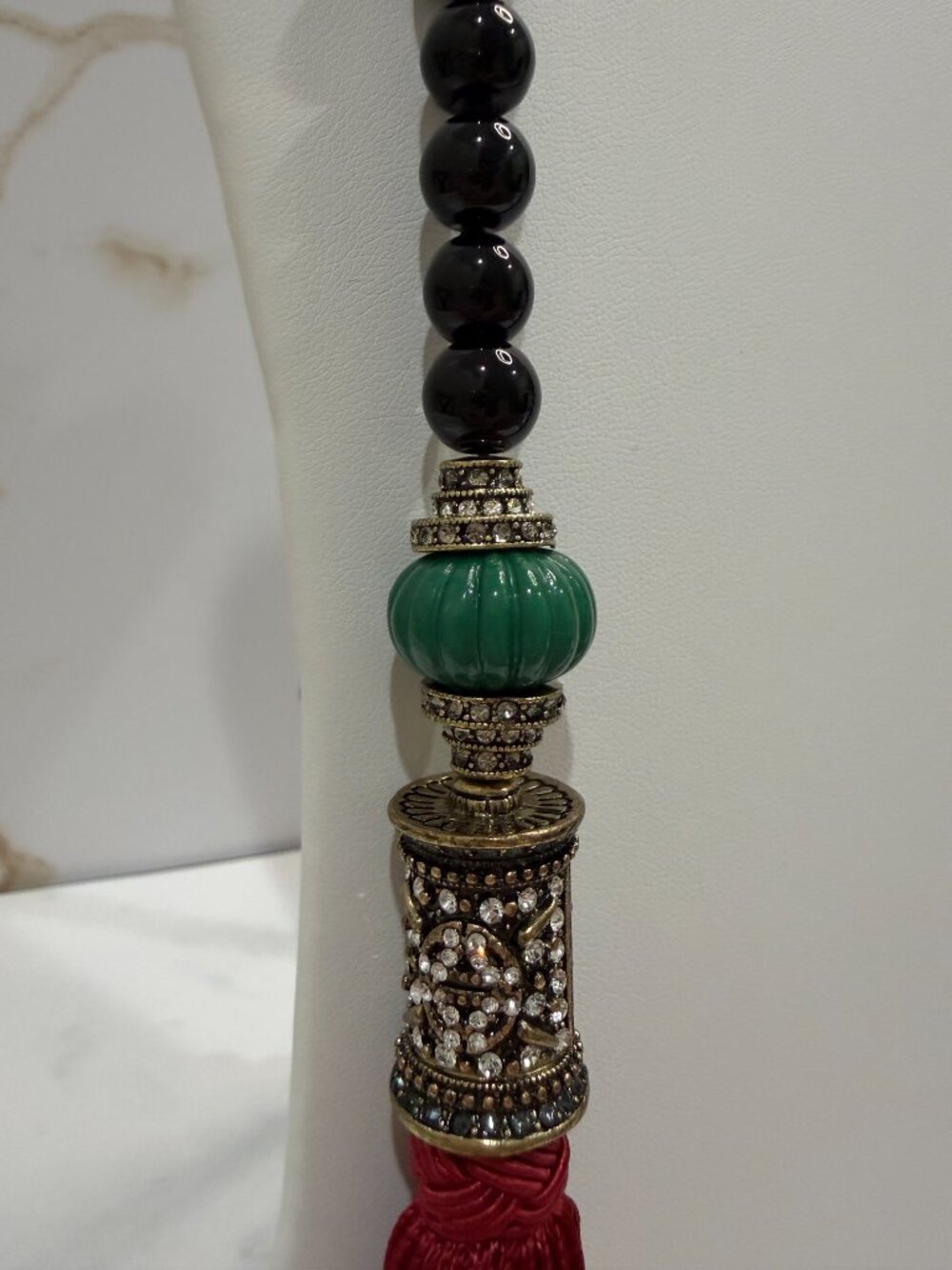 Heidi Daus Lovely Lux Crystal Statement Tassel Lariat Necklace - Picture 5 of 8